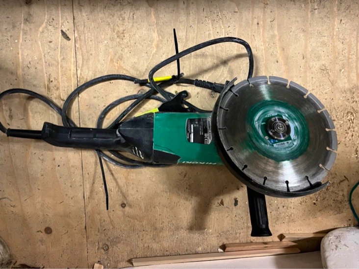 Stor vinkelslip 230 mm