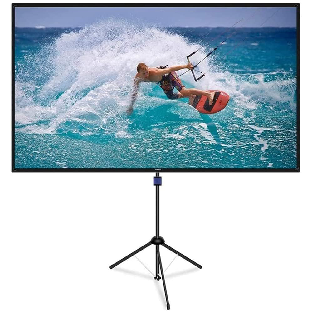 Projector screen with tripod stand, 80 inch