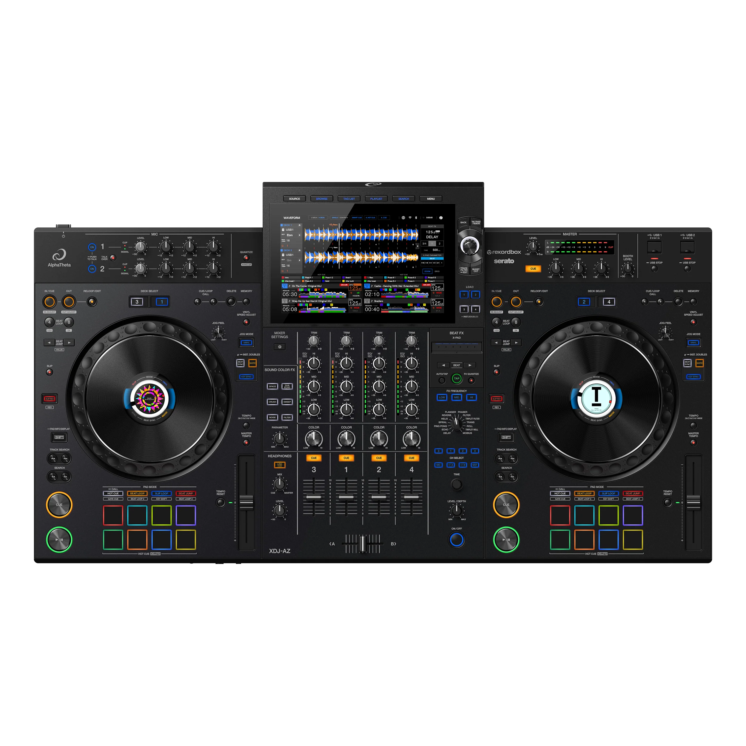 Xdj az alphatheta pioneer dj - 4 channel dj controller