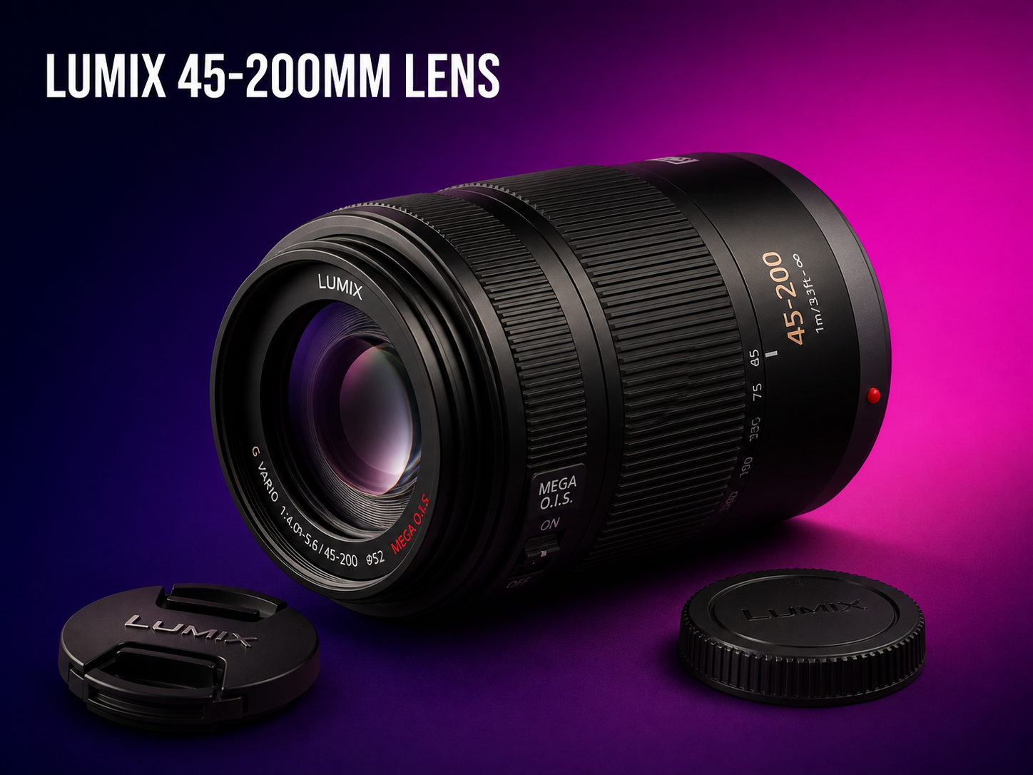 Panasonic lumix 45-200mm telephoto lens mft