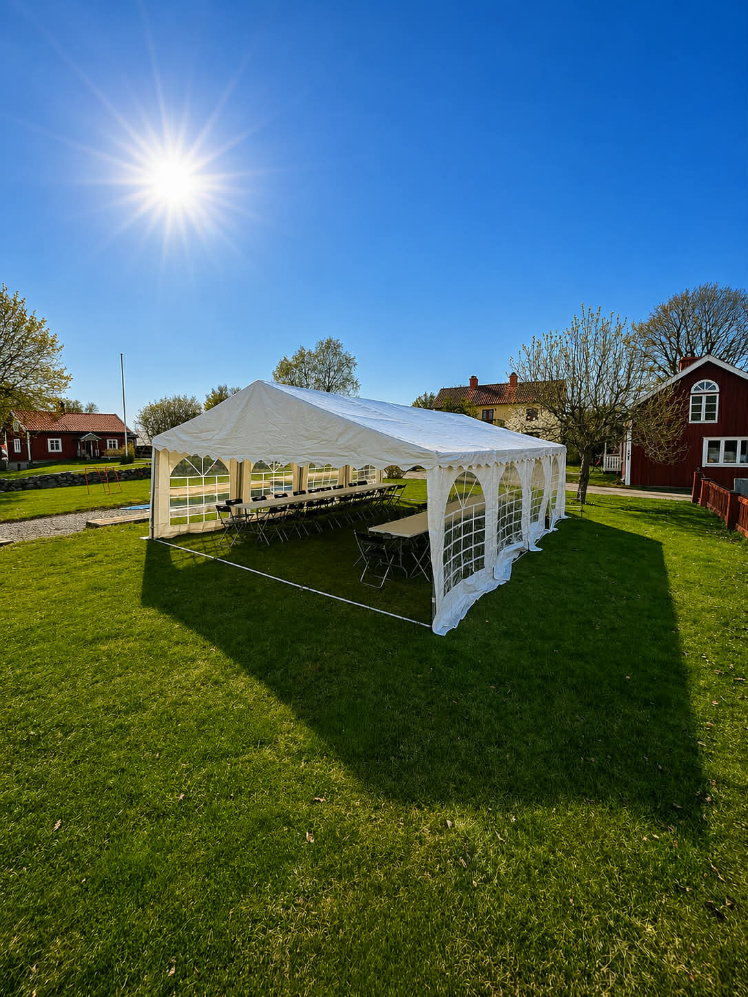 Tält med möbler 6x8 meter 