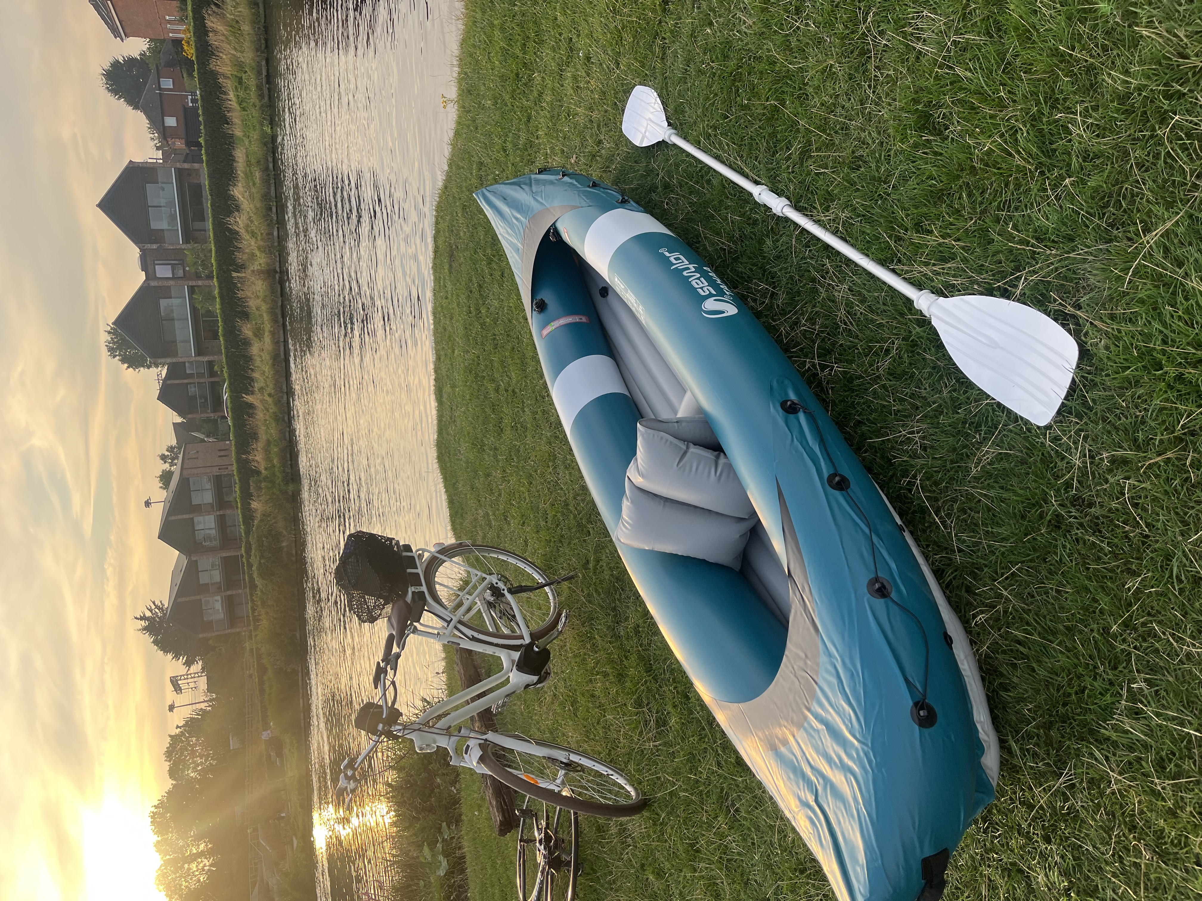 Inflatable kayak for two