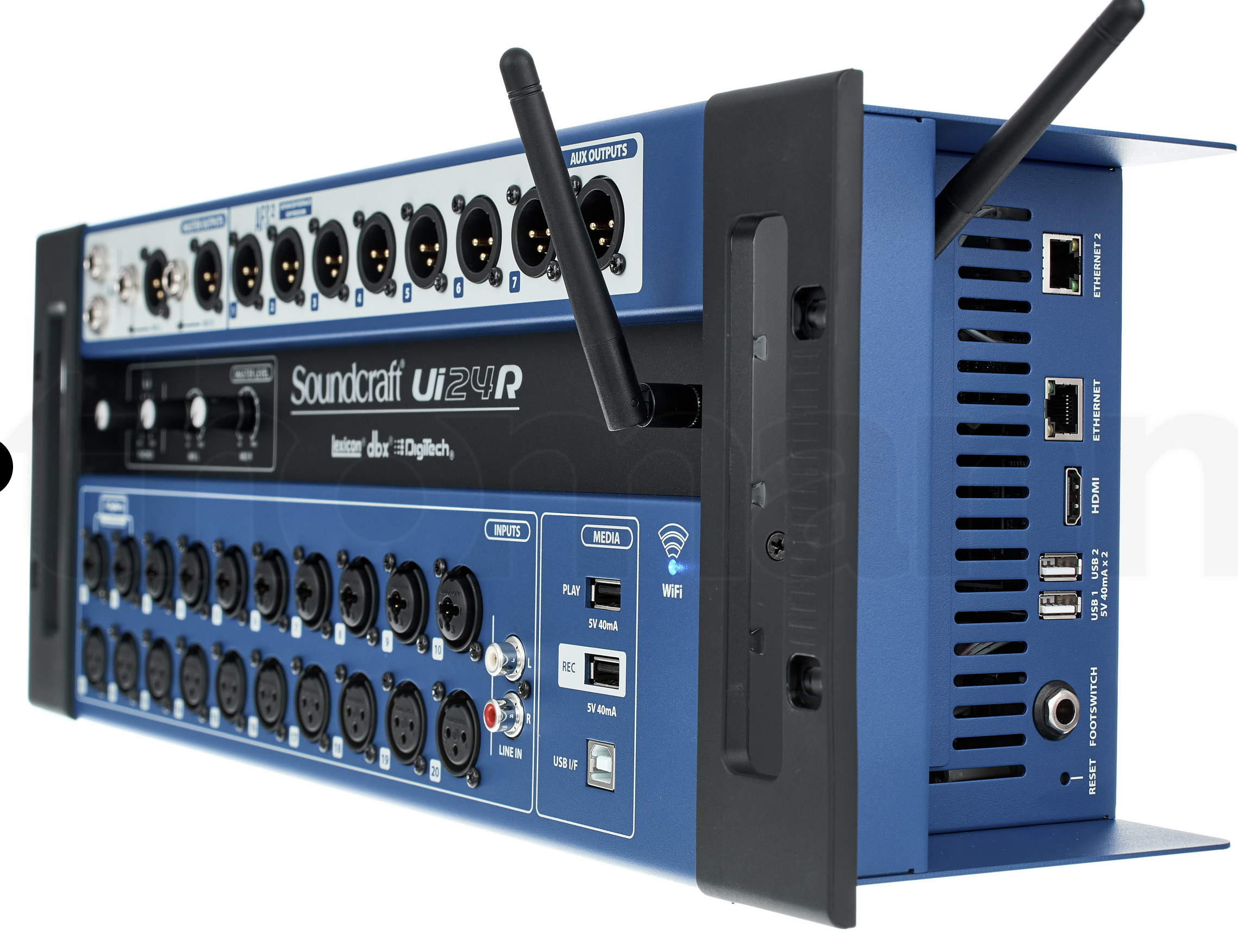 Soundcraft ui24r 24-channel digital mixer/usb multi-track recorder with wireless control