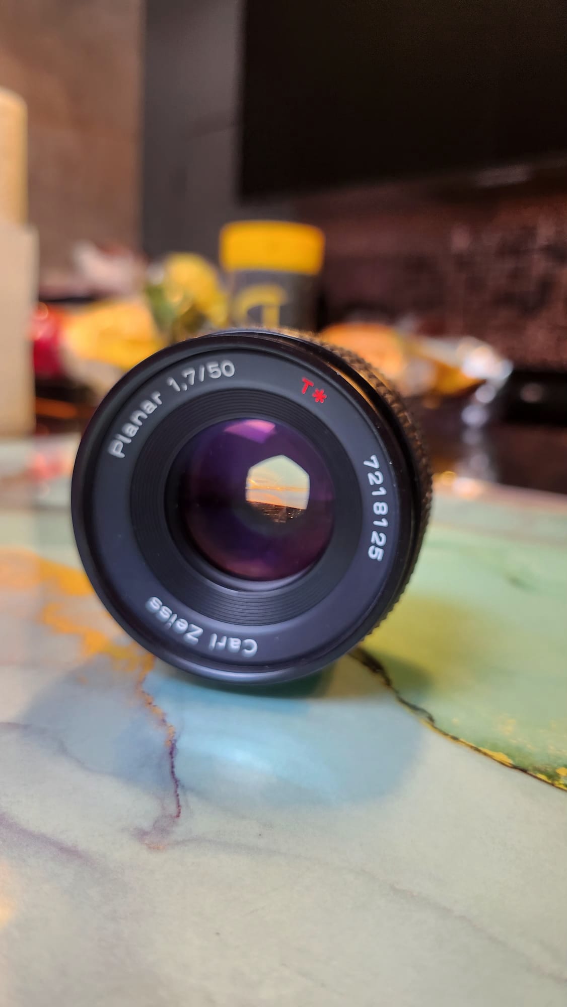 Carl zeiss f1.7 50mm t* planar contax c/y mount
