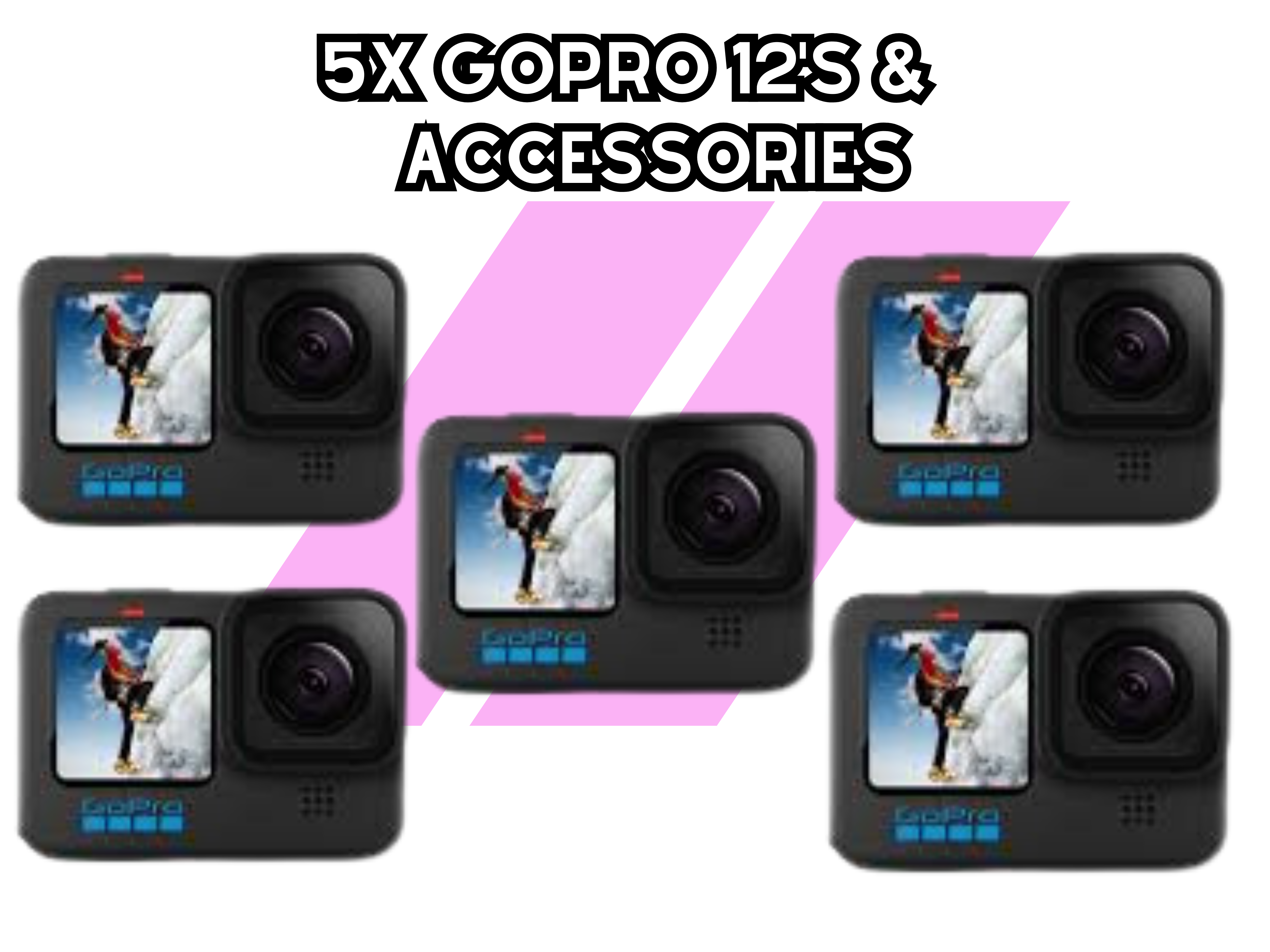 5x gopro hero 12 kit and accessories