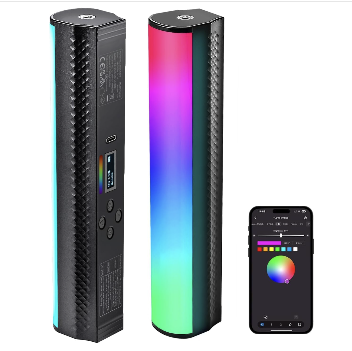 Neewer tl21c rgb stick light 