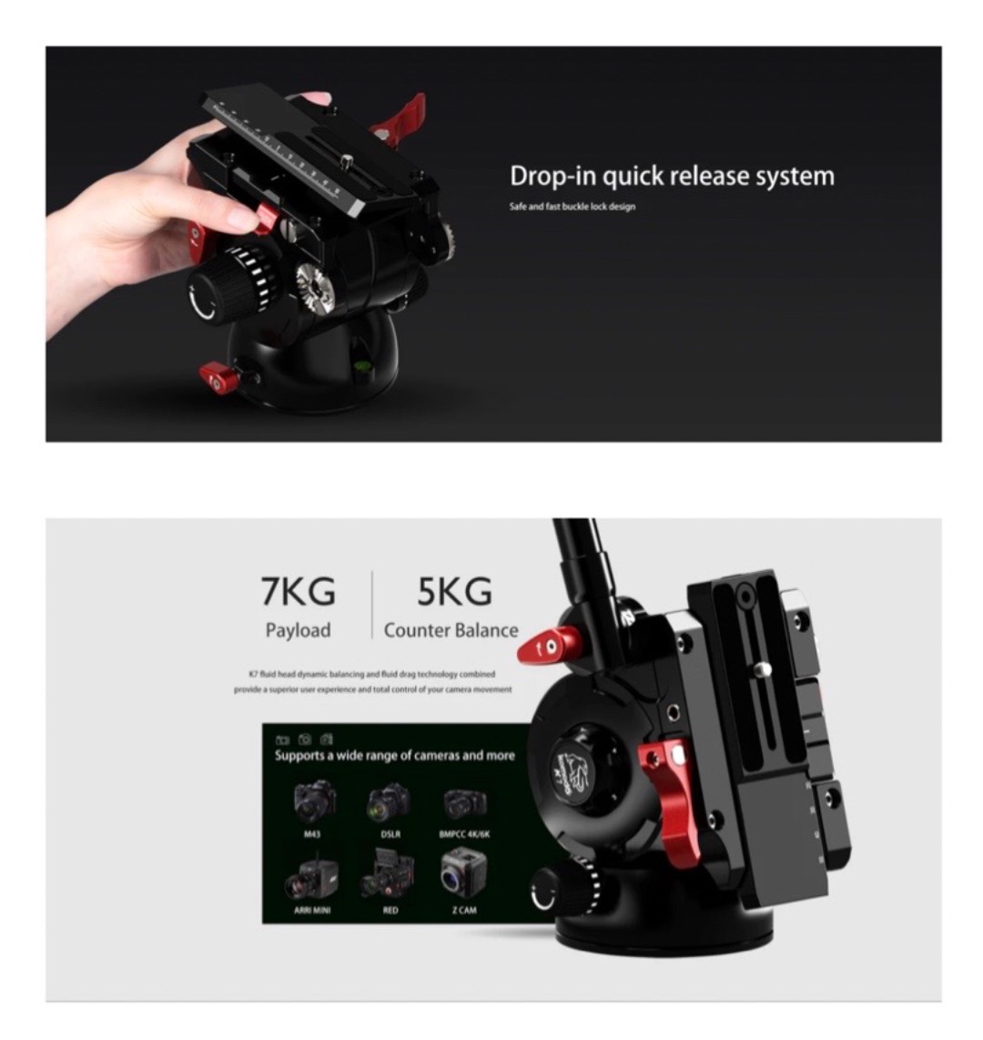 Ifootage k7 stativhode med manfrotto rail