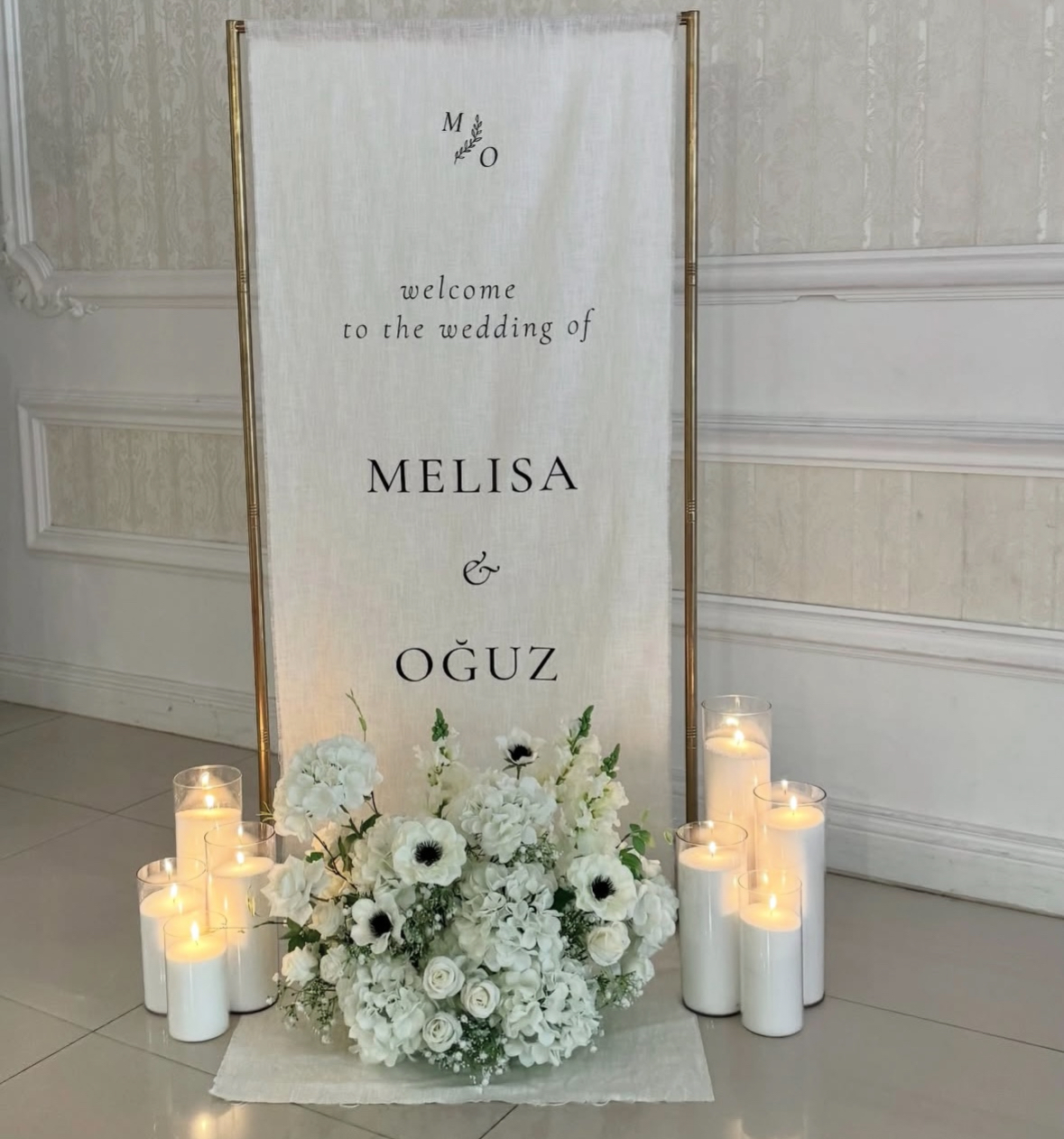 Luxury welcome signs decor