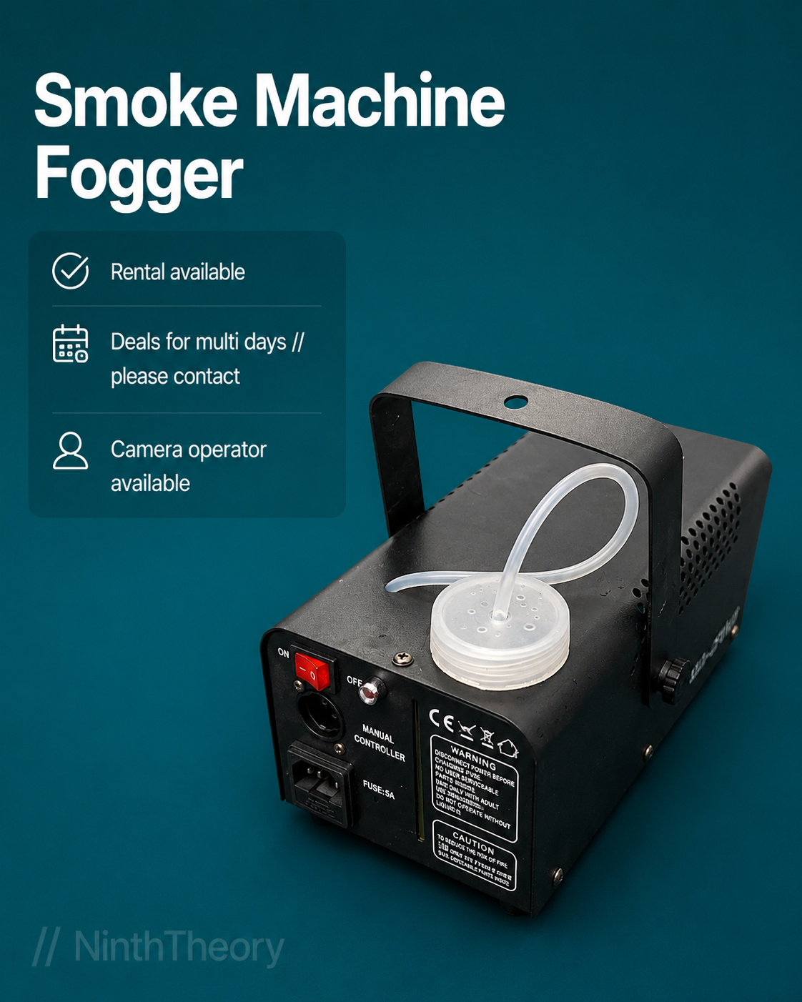 Fog smoke machine event party accessories
