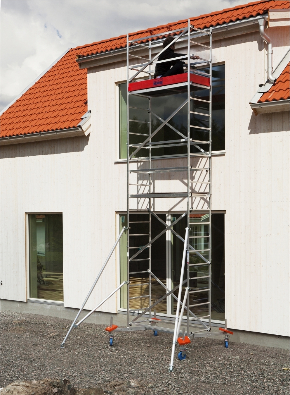 Ställning med trappa, upp till 8 m