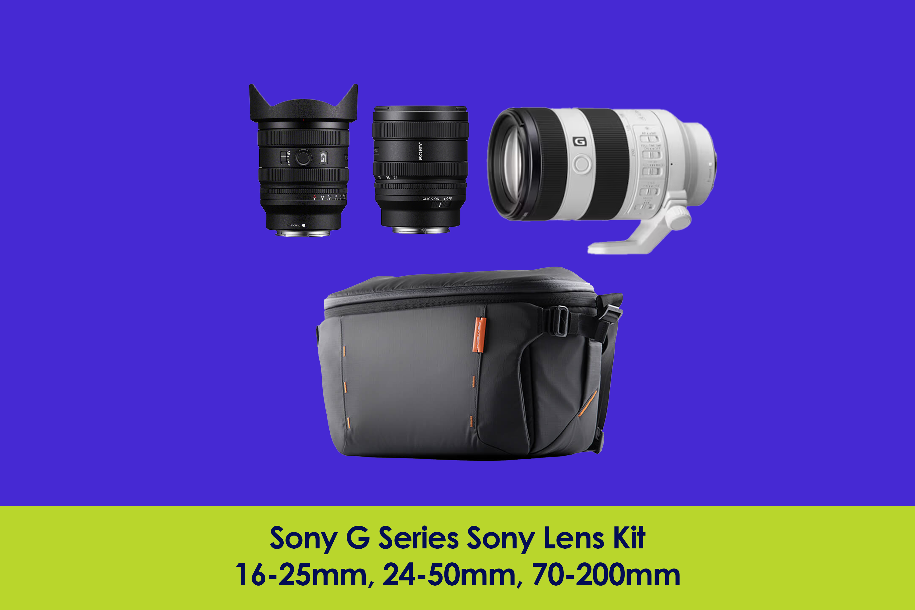 Sony g series "holy trinity" lens kit
