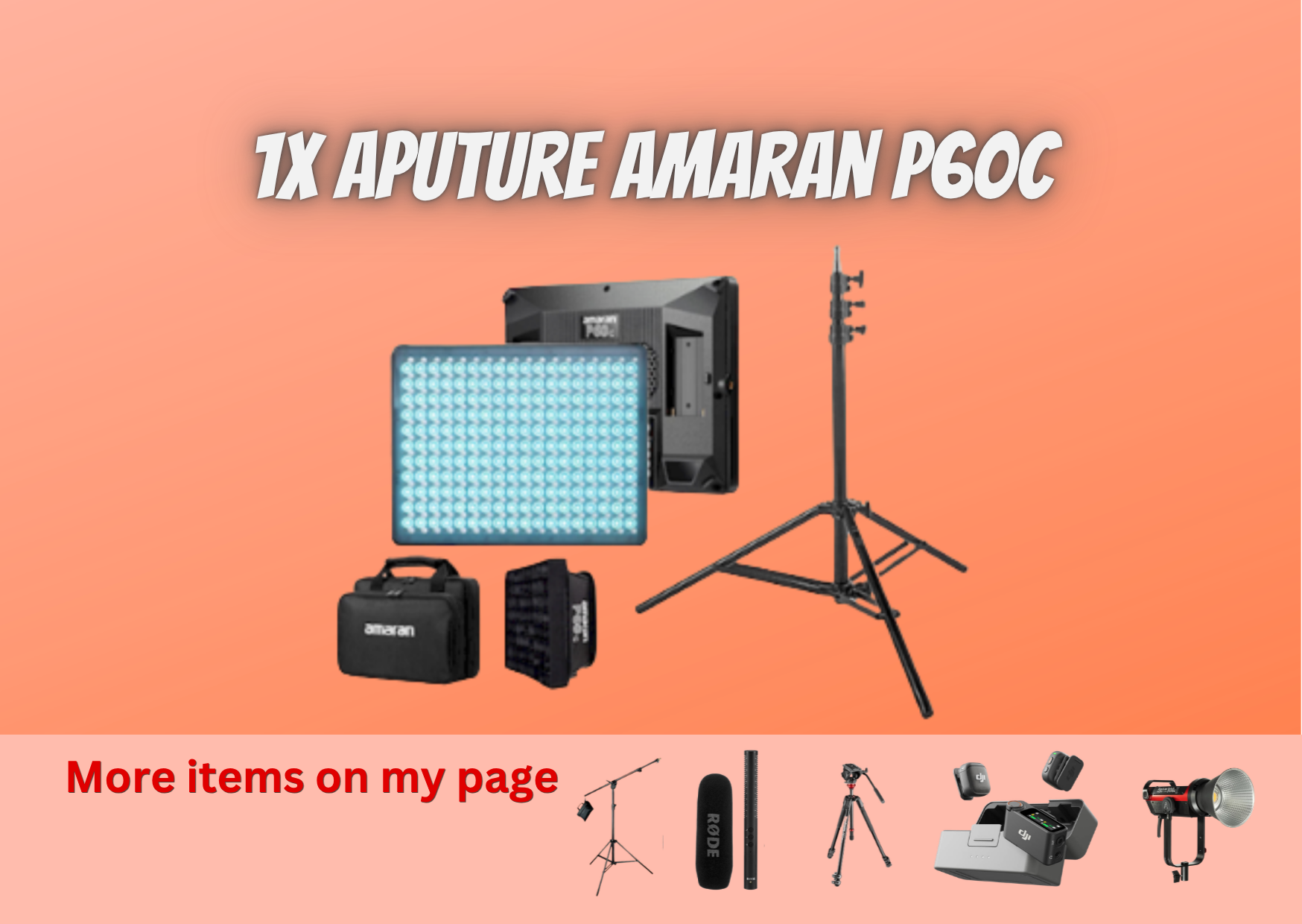 Rent 1x Aputure Amaran P60C Light Lighting from Dita , Newington