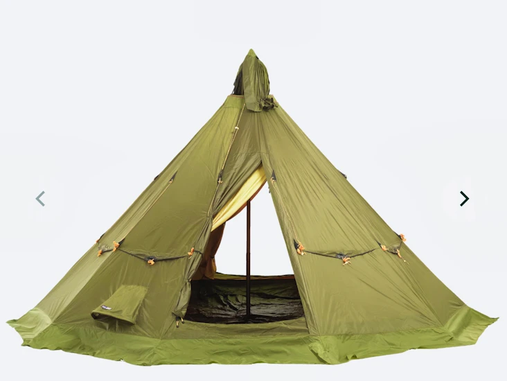 Tältkåta 6-8 pers med vedspis