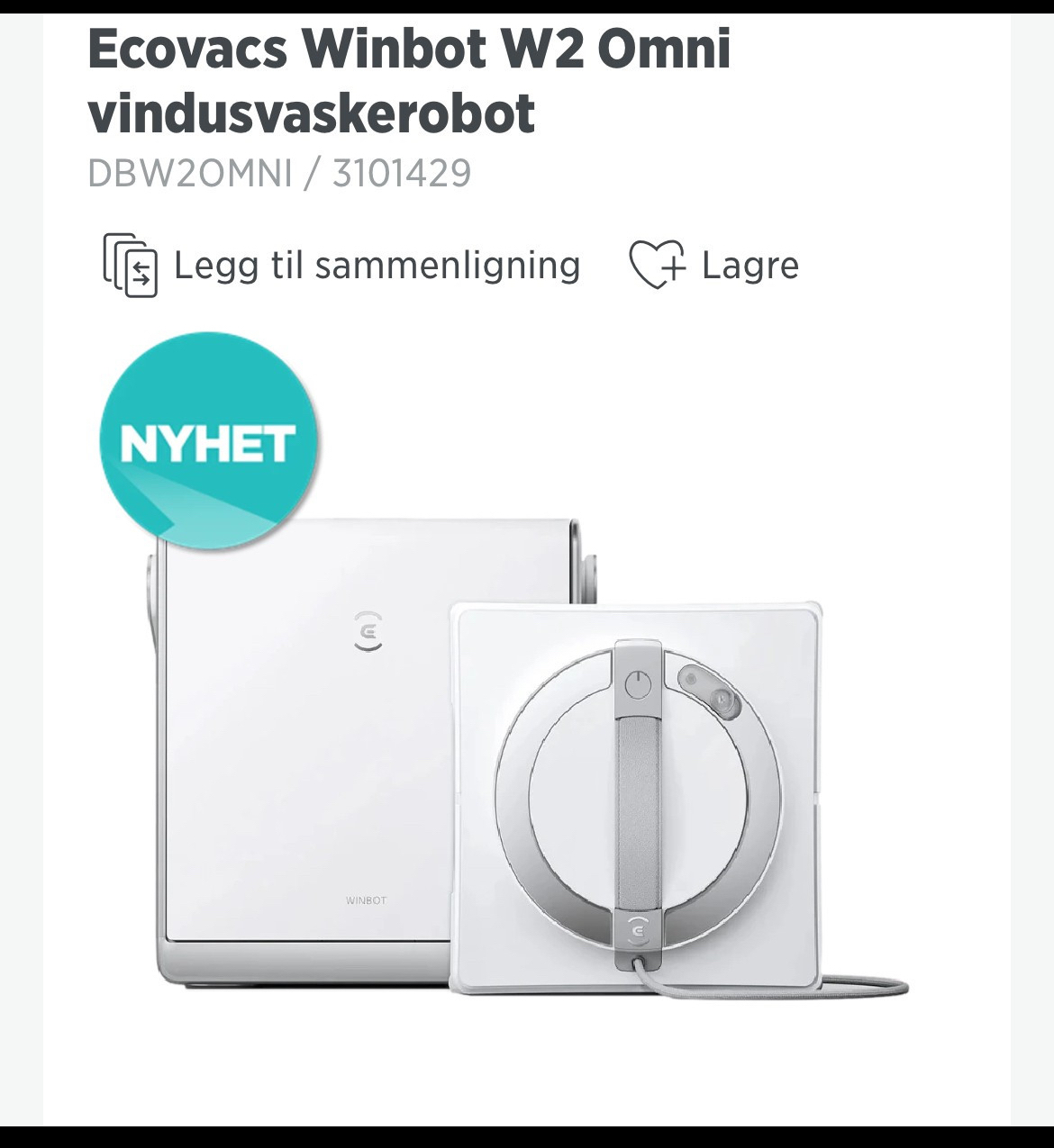 Vindusvaskerobot - batteridrift
