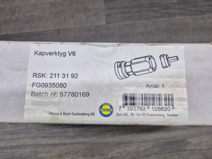 Kapverktyg v6 rsk: 211 31 92