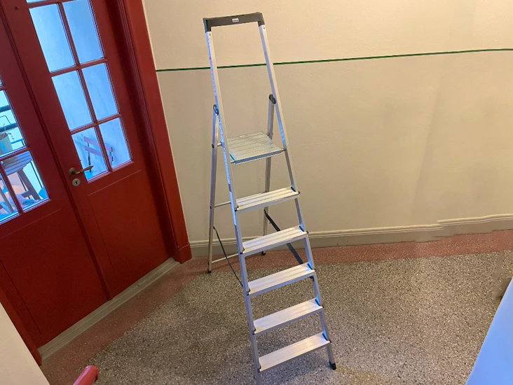 Trappstege 6 steg, 200 cm, arbetshöjd 330 cm