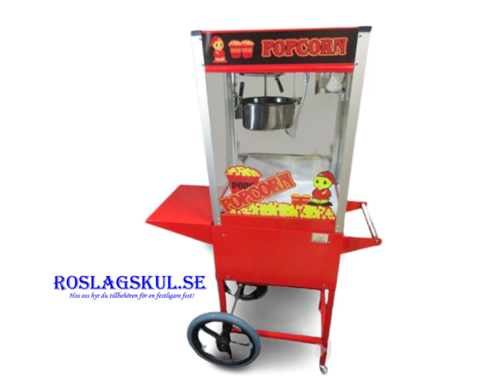 Festlig popcornvagn 50 portioner ingår!