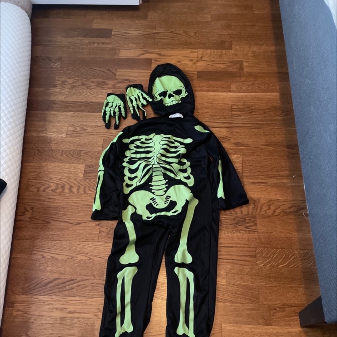 Lyssande skelettdräkt för barn
