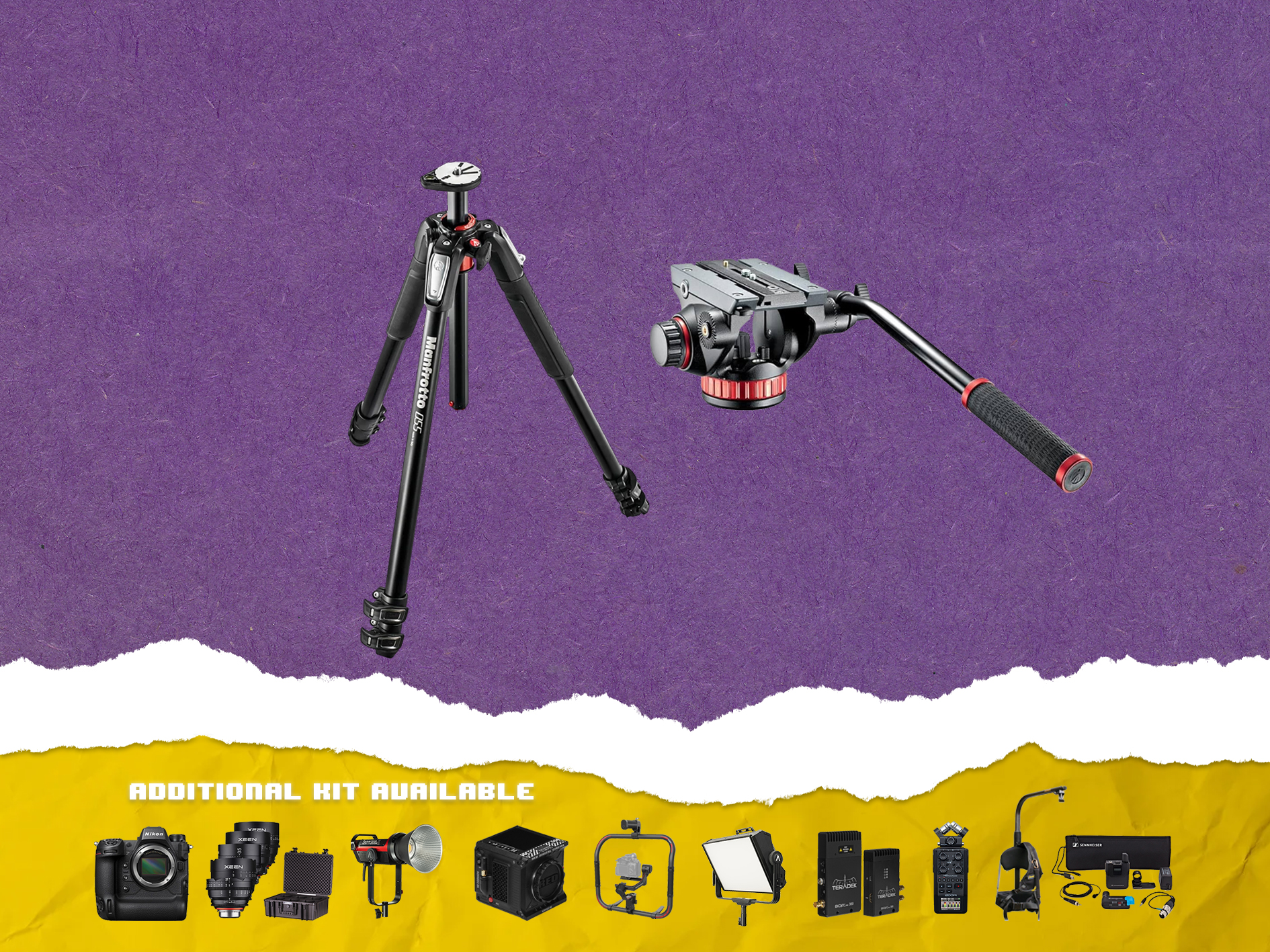 Manfrotto carbon tripod + video head 