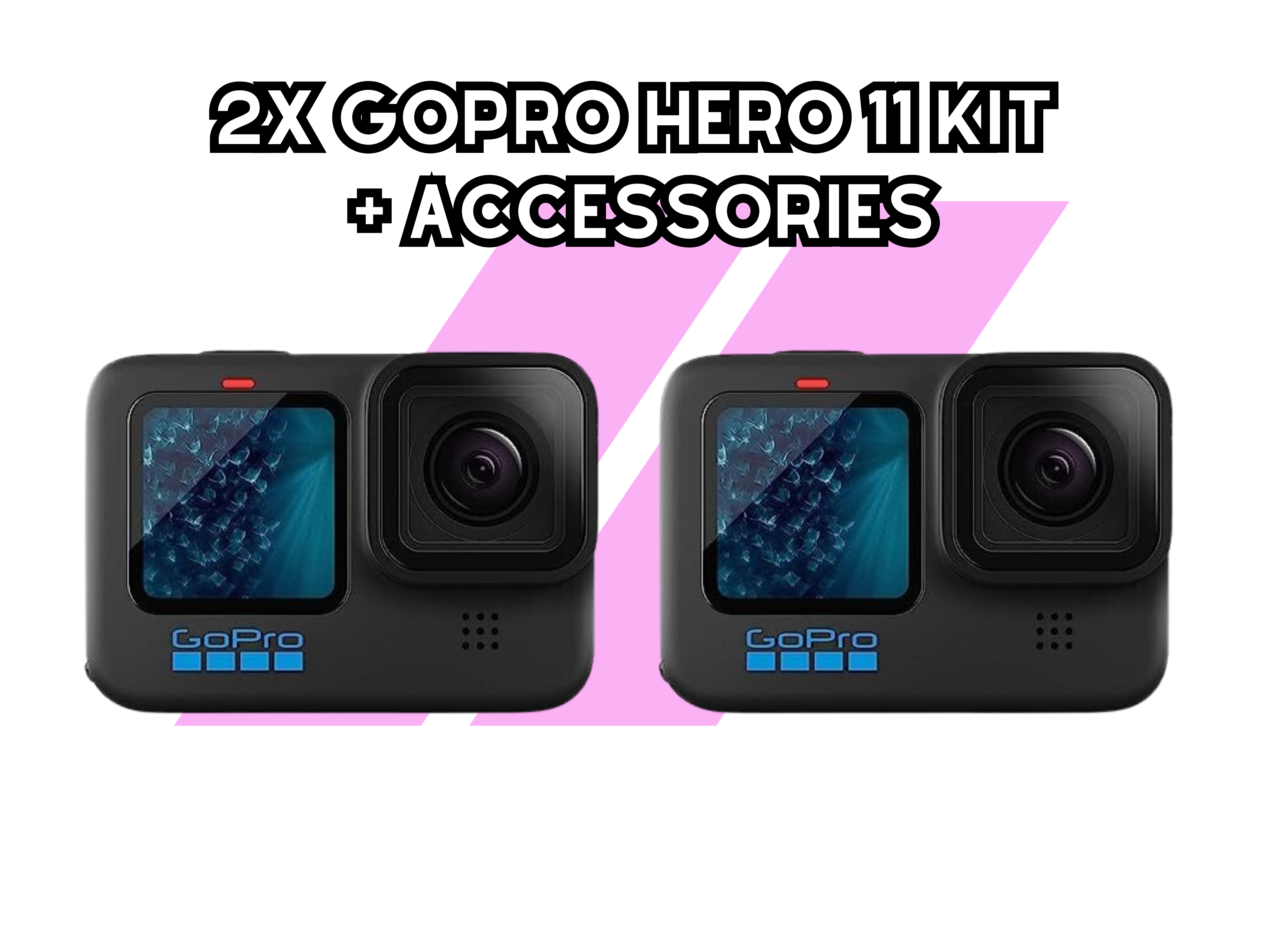 2x gopro hero 11 kit and accessories