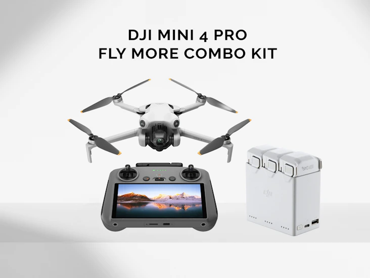 Dji mini 4 pro sub-250g 4k drone with fly more combo accessories