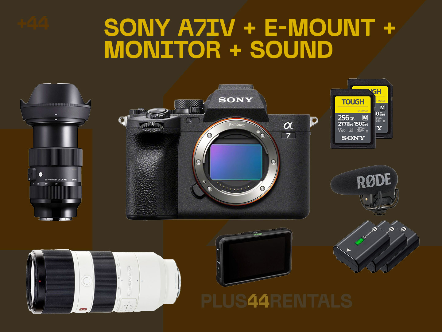 Sony a7 iv + e-mount lens set | hybrid full-frame photo + video kit