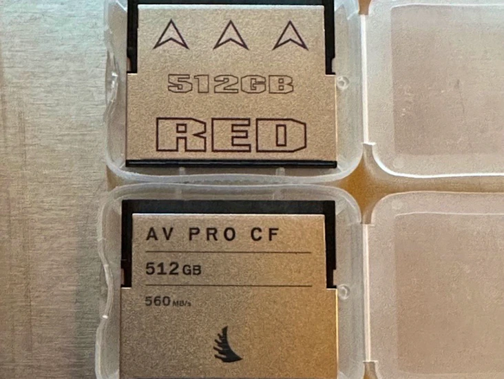 2x cfast 512gb til red komodo