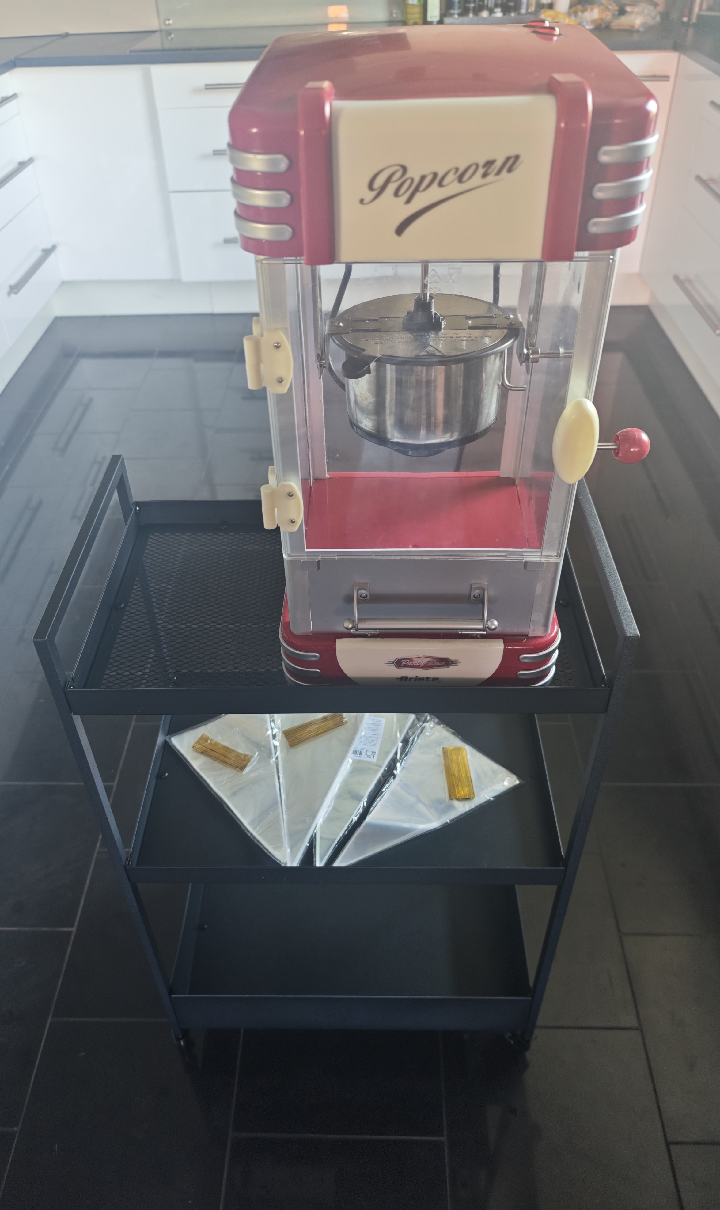 Xl popcornmaskin för festen
