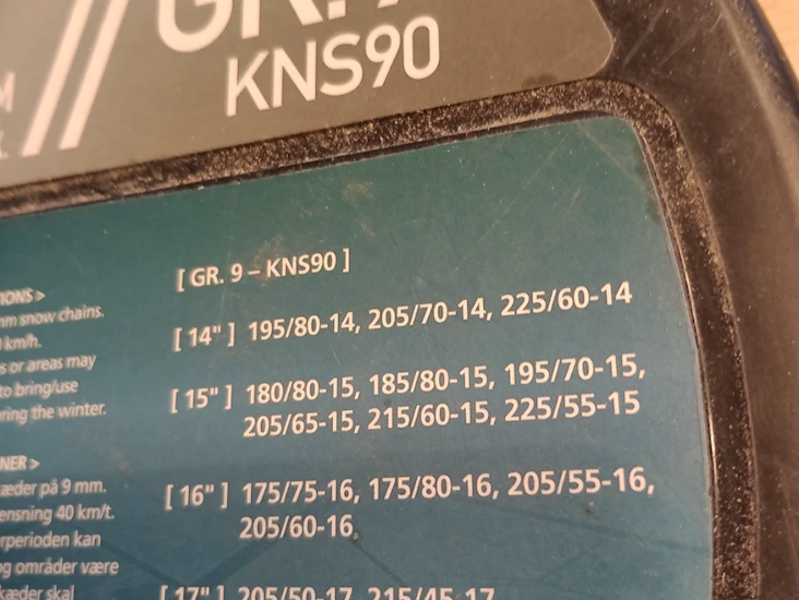 Snøkjettinger raze 9mm