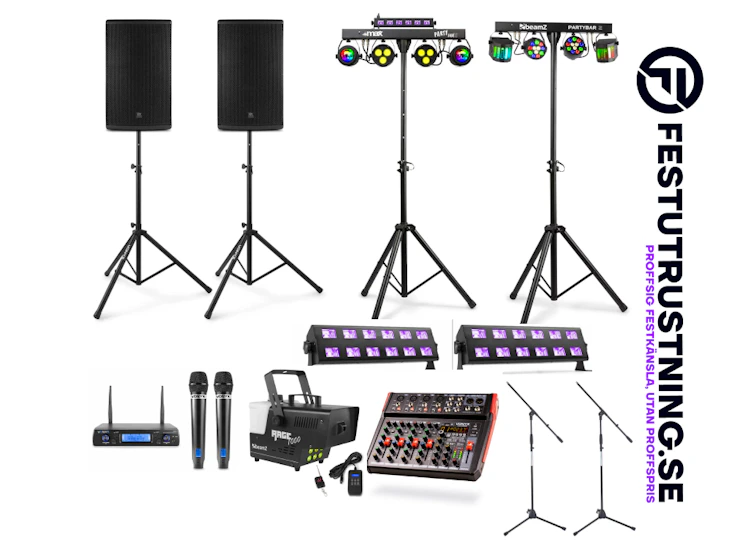 🕊️ bröllopspaket classic – elegant ljud & ljus för en oförglömlig kväll