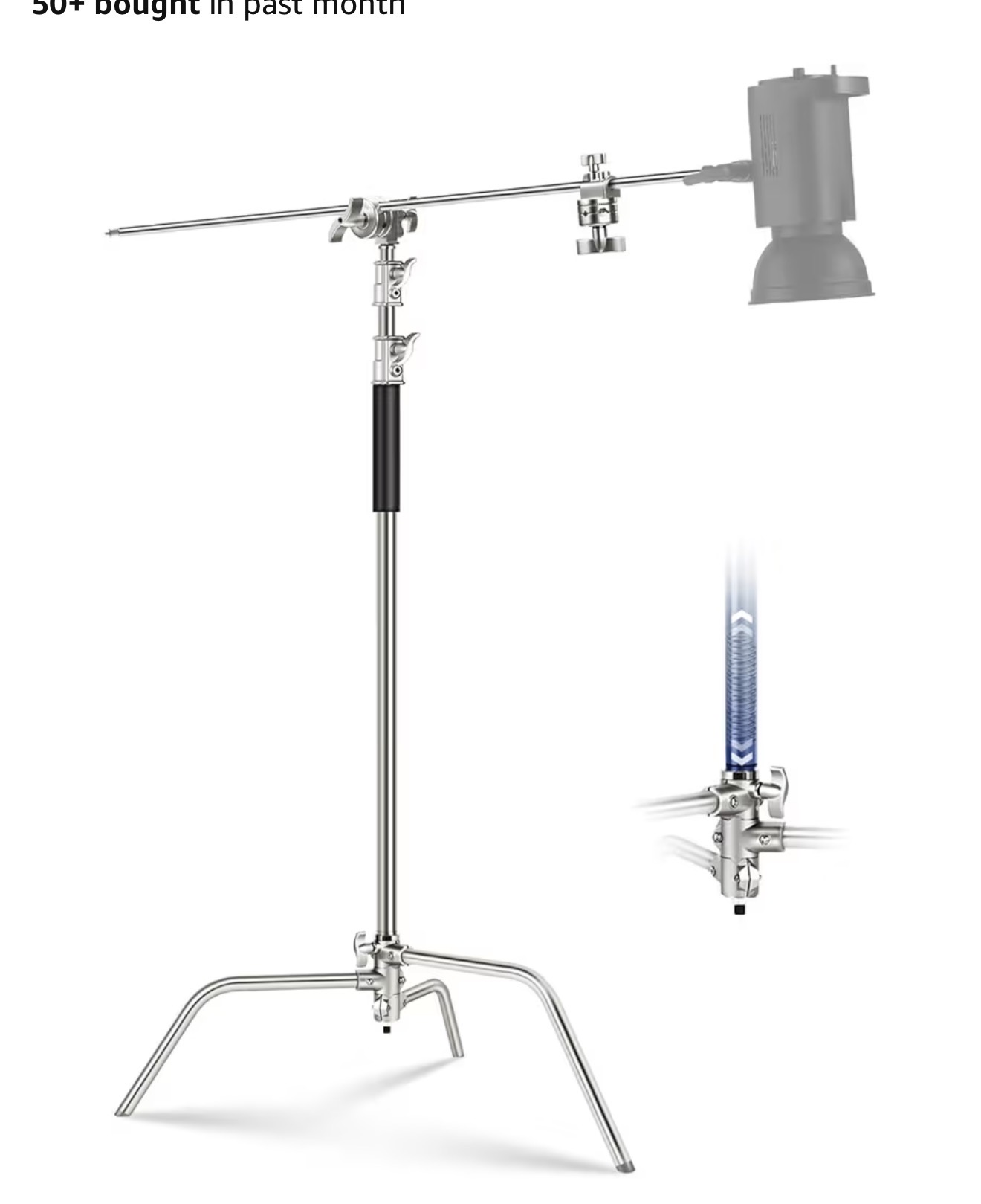 C stand with boom arm