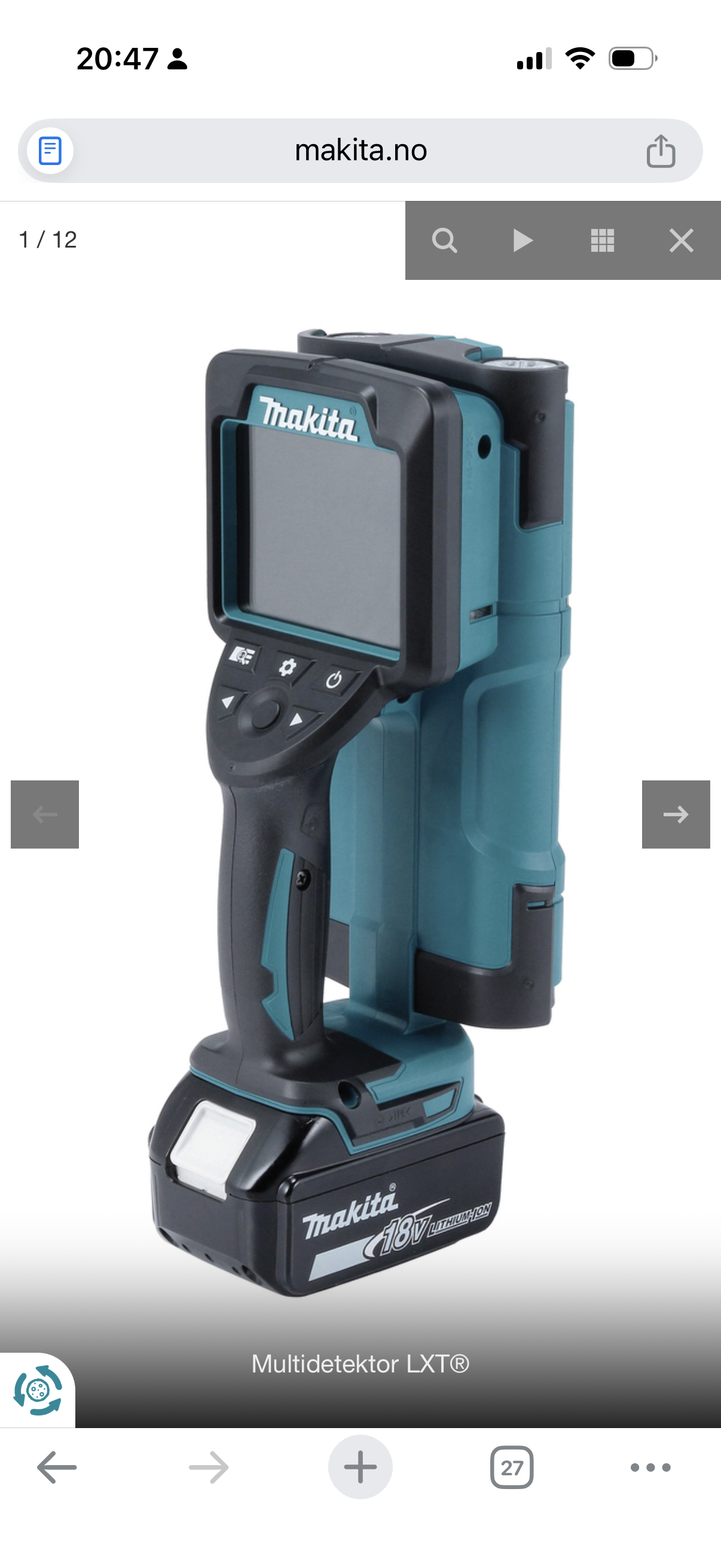 Makita dwd181 multidetektor