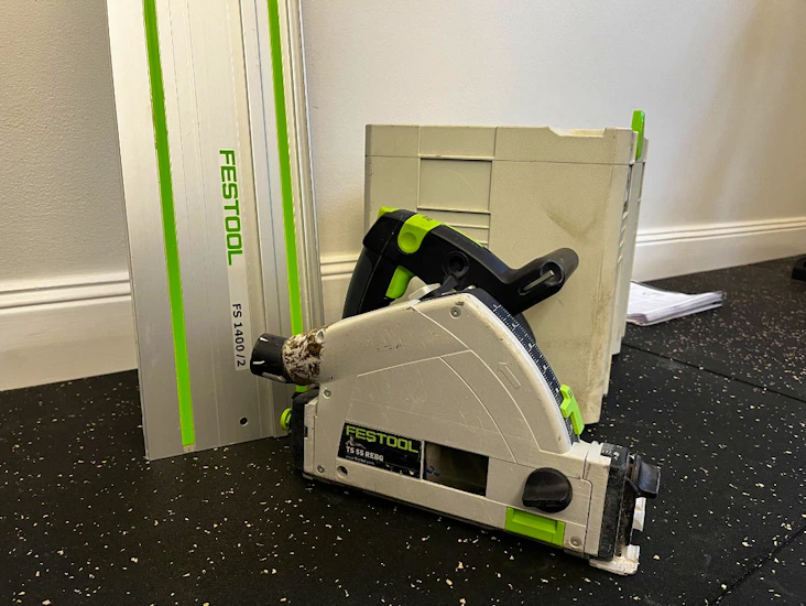 Festool ts55 sänksång ink. 140 cm styrskena