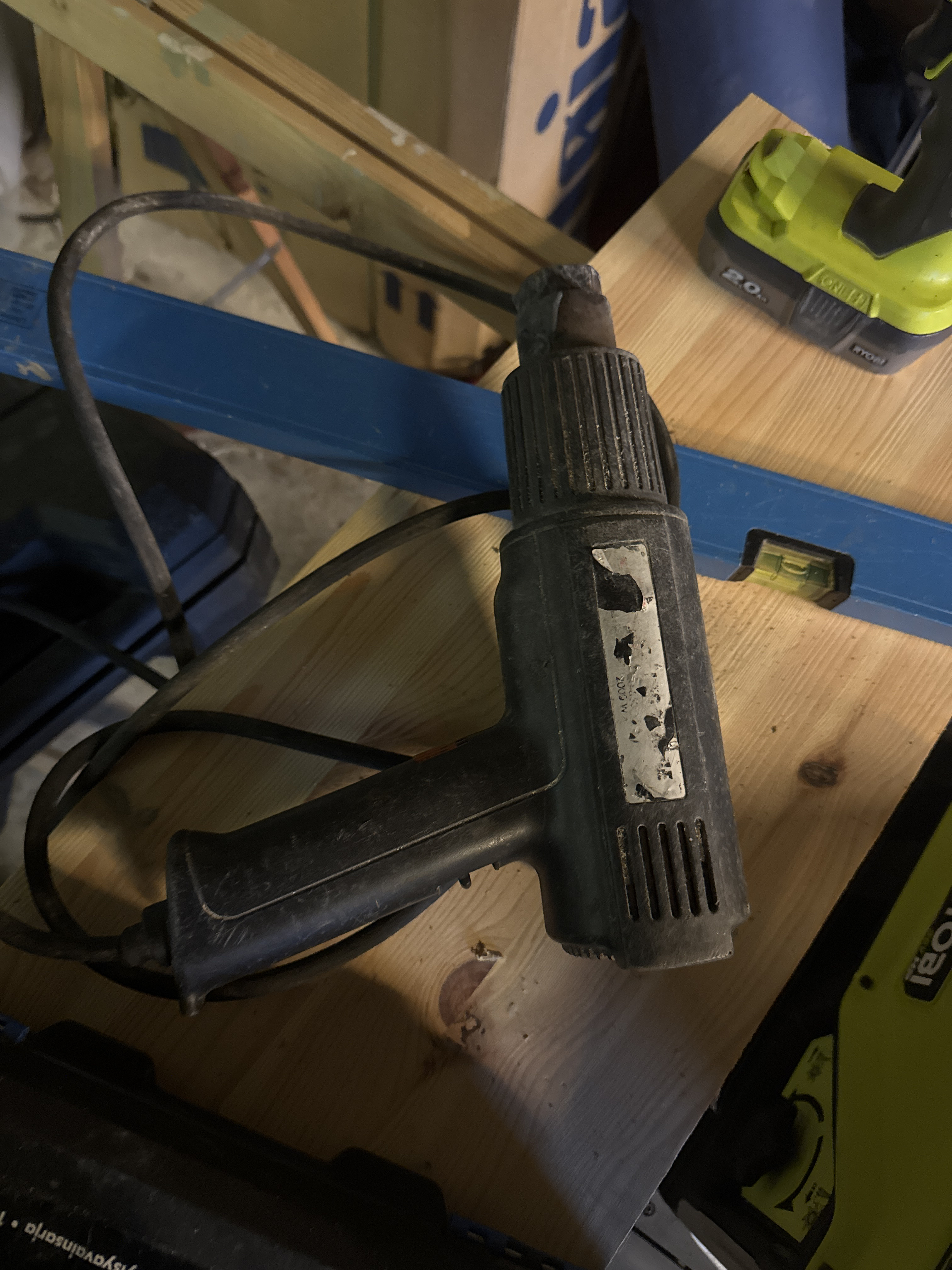 Varmepistol, god gammel