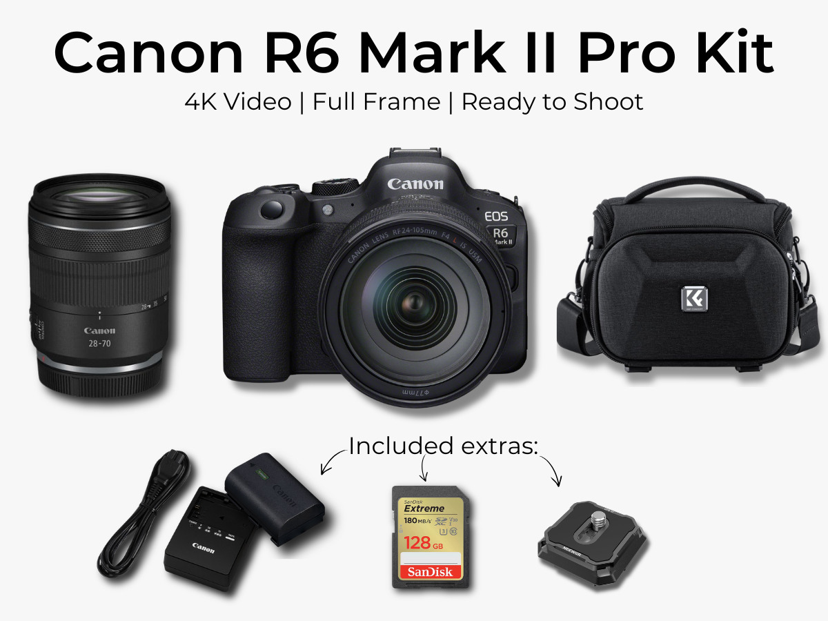 Canon eos r6 mark ii + rf 28–70mm f/2.8 | 4k pro photo & video kit