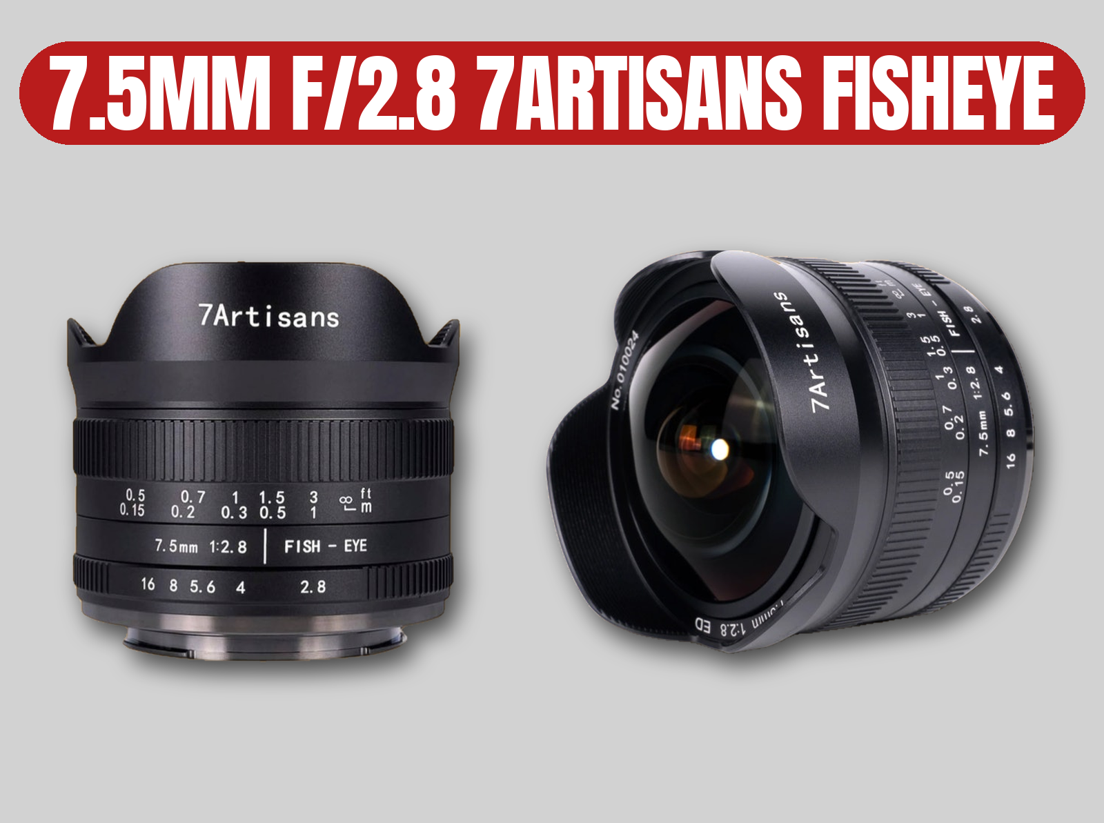 7artisans 7.5mm f/2.8 fisheye lens sony e-mount | ultra-wide, manual focus, full-frame creative (samyang 8mm, laowa)