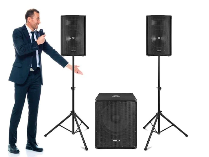 Pa system / högtalare för fest - 2.1 system