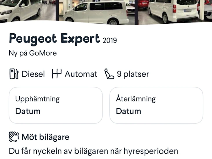 Peugeot expert traveller 9-sits