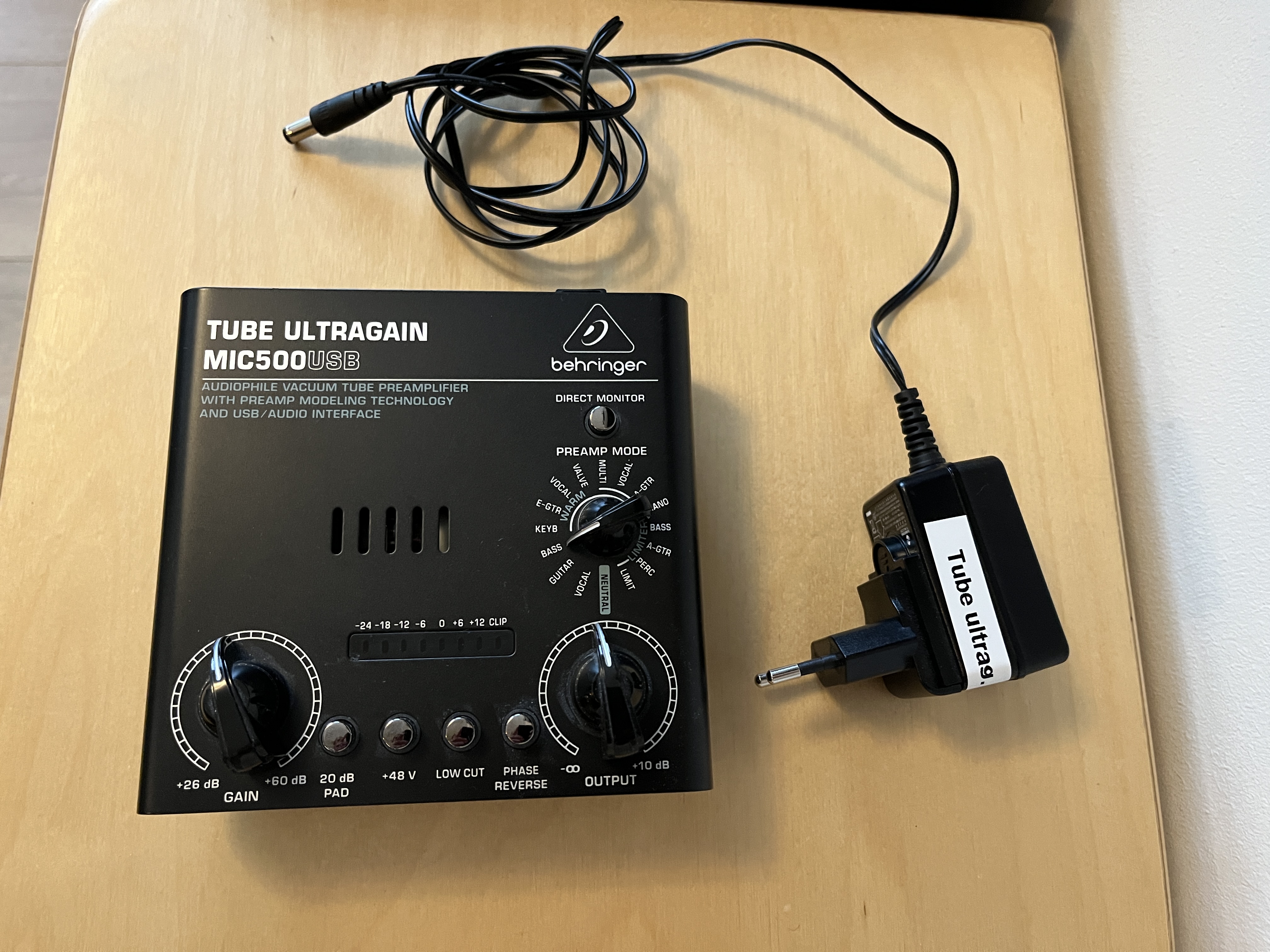 Tube ultragaim mic500usb uppgraderad med 12ax7eh-rör!