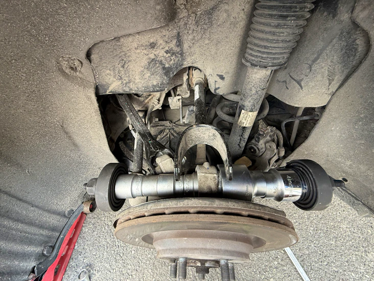 Tesla model 3 / y spesialverktøy – foringspresse for øvre bæringskule (bakknuckle)