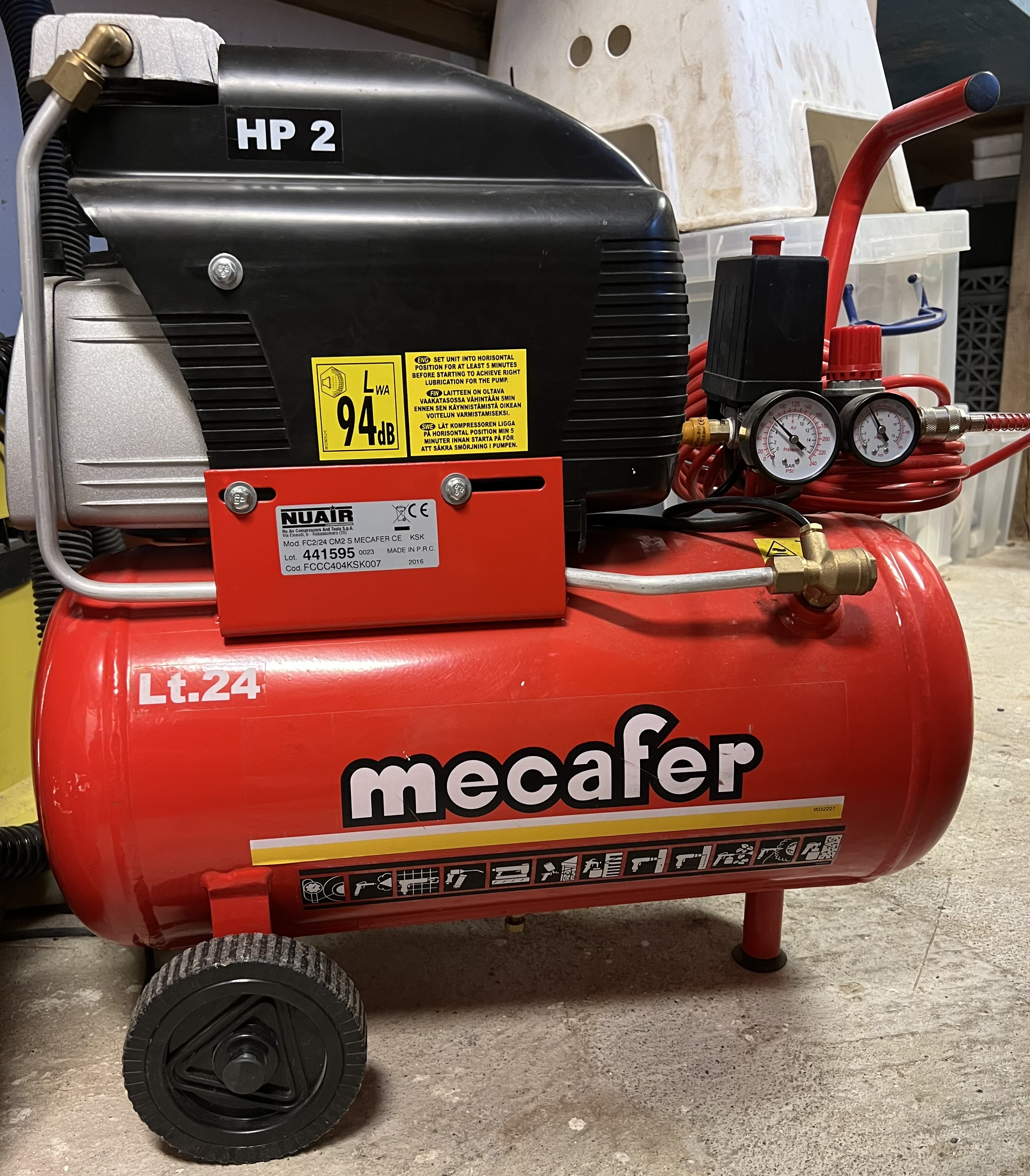 Kraftfull kompressor 2 hk