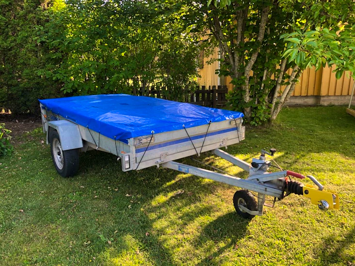 Öppen släpvagn i vibble