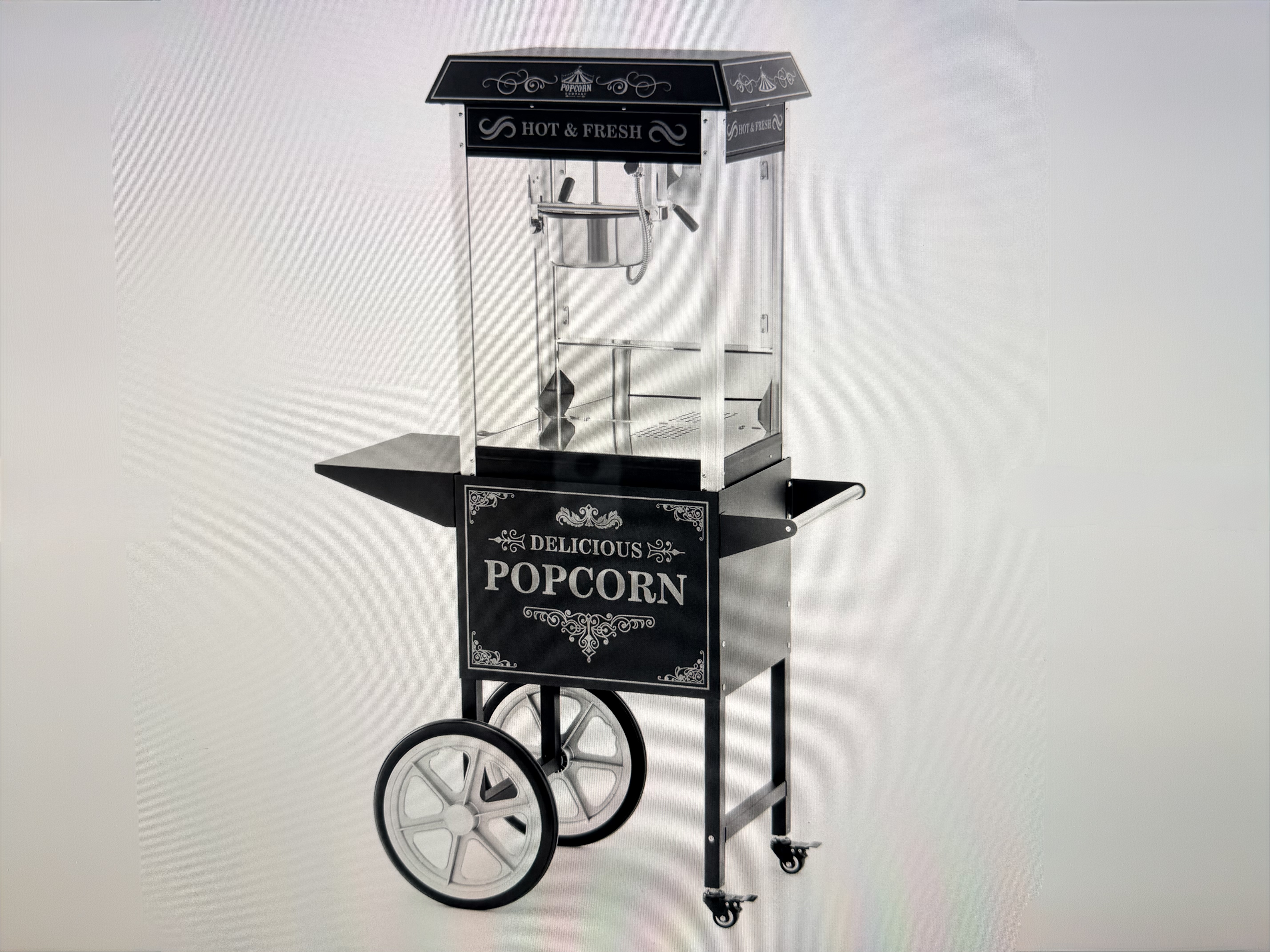 Popcornvagn i retrostil