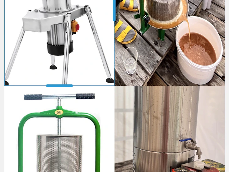 Elektrisk fruktkross fruktpress pastöriseringapparat