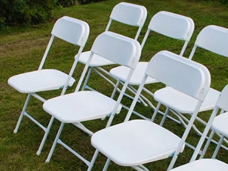 Taittotuoli valkoinen 6kpl ( 48kpl )