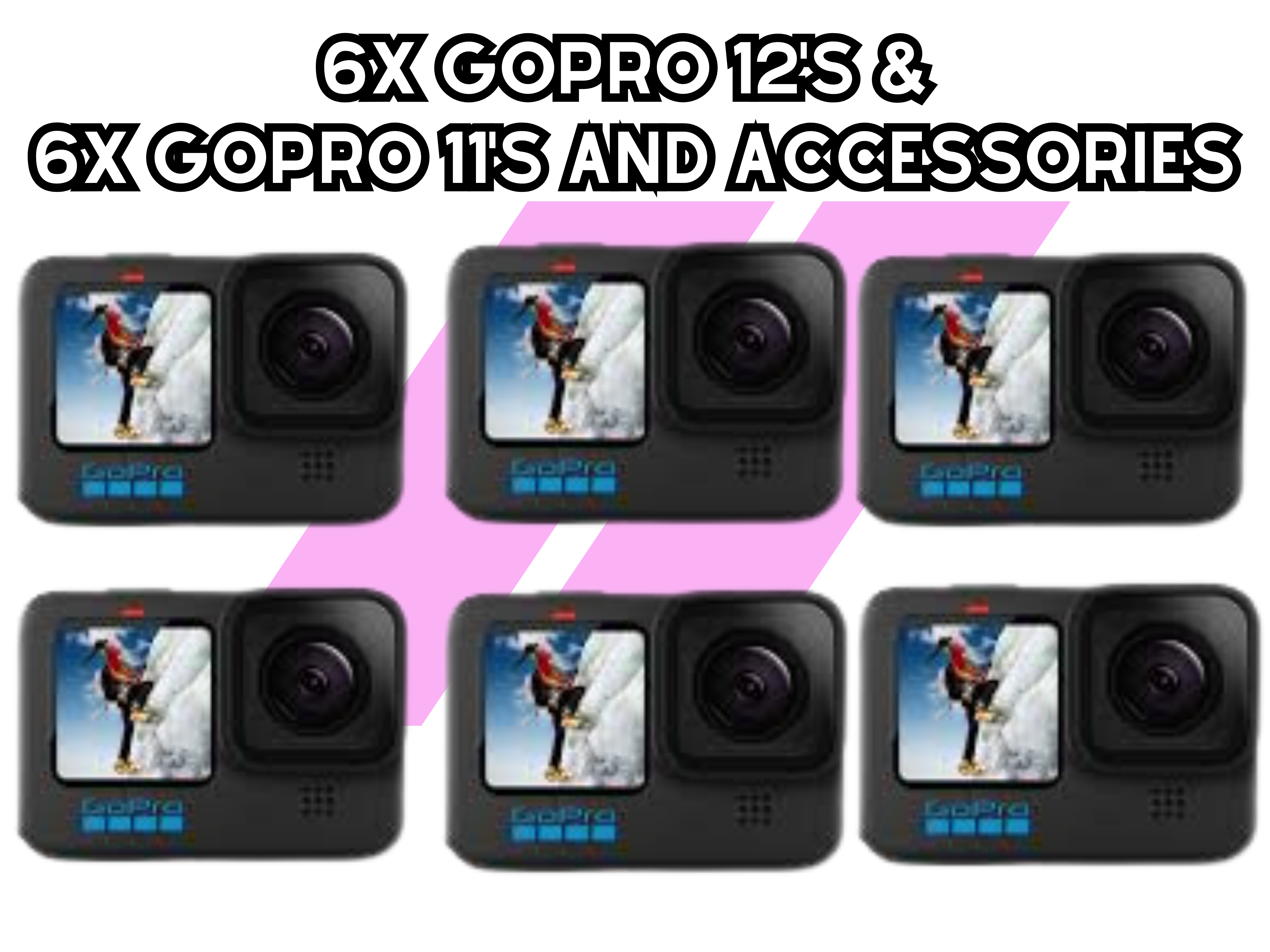 6x gopro hero 12 kit and accessories