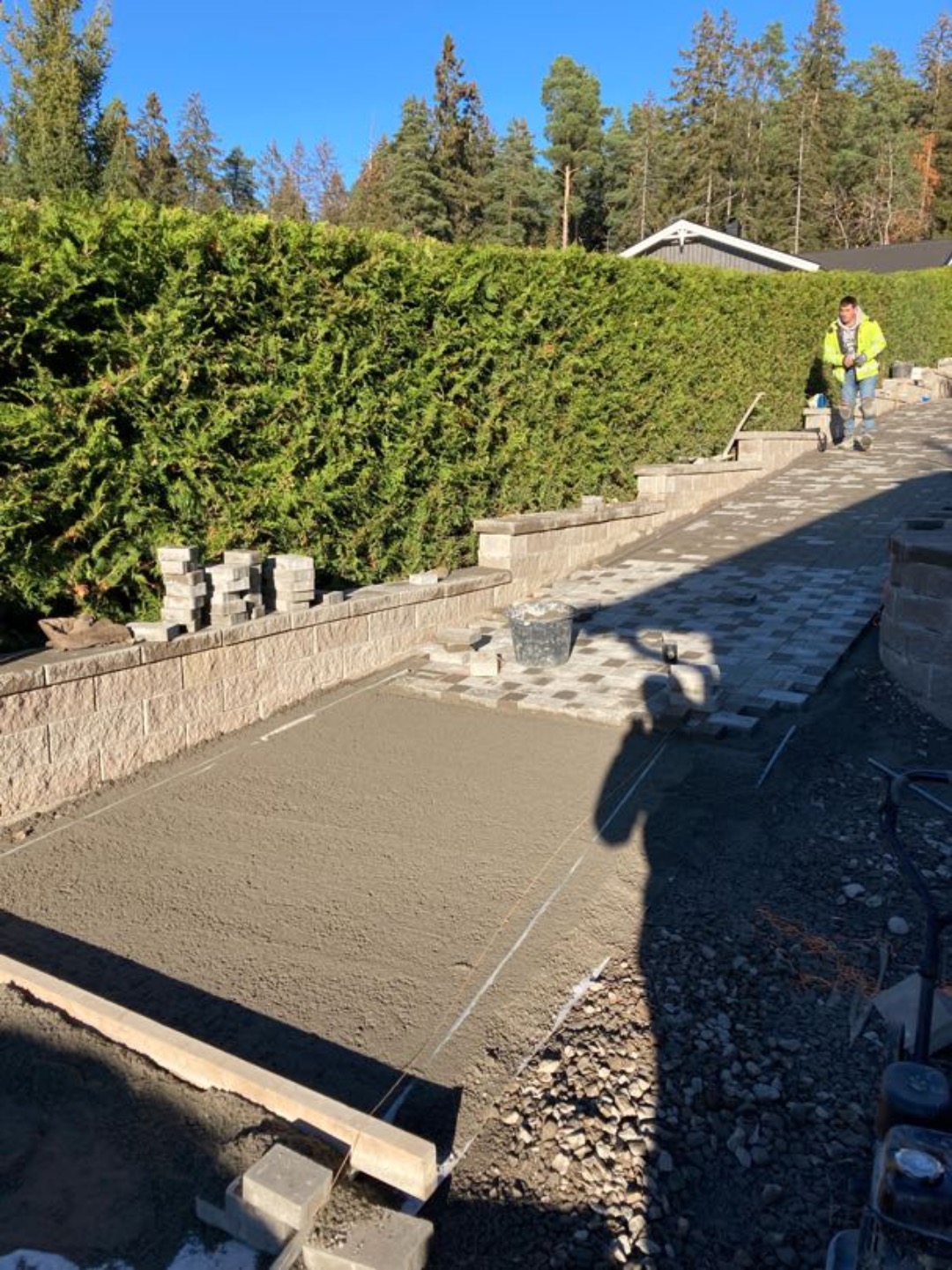 Avjämningsrör för marksten och stenplattor