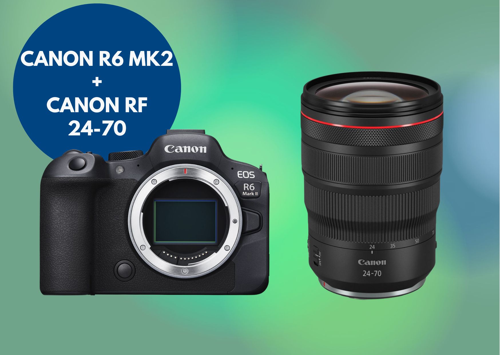 Canon r6 ii camera +  canon rf 24-70 mm 2.8 f lens