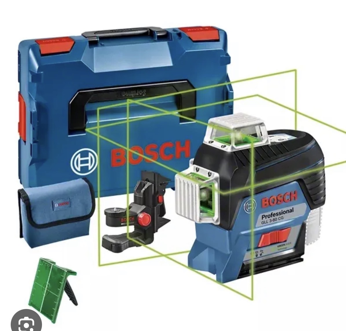 Bosch professional gll 3-80 krysslaser med koffert