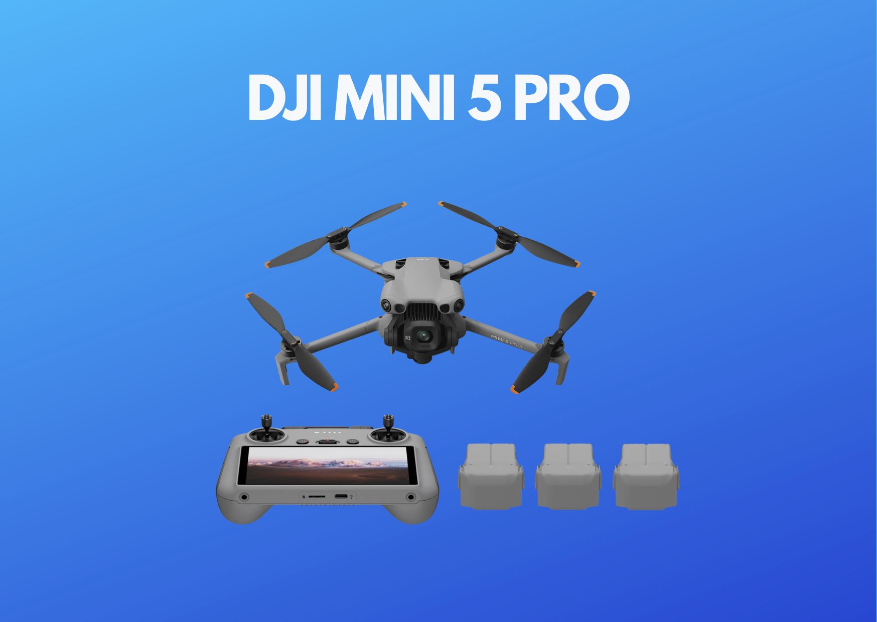 Dji mini 5 pro drone fly more combo 3x batteries + nd filters  4k aerial drone 
